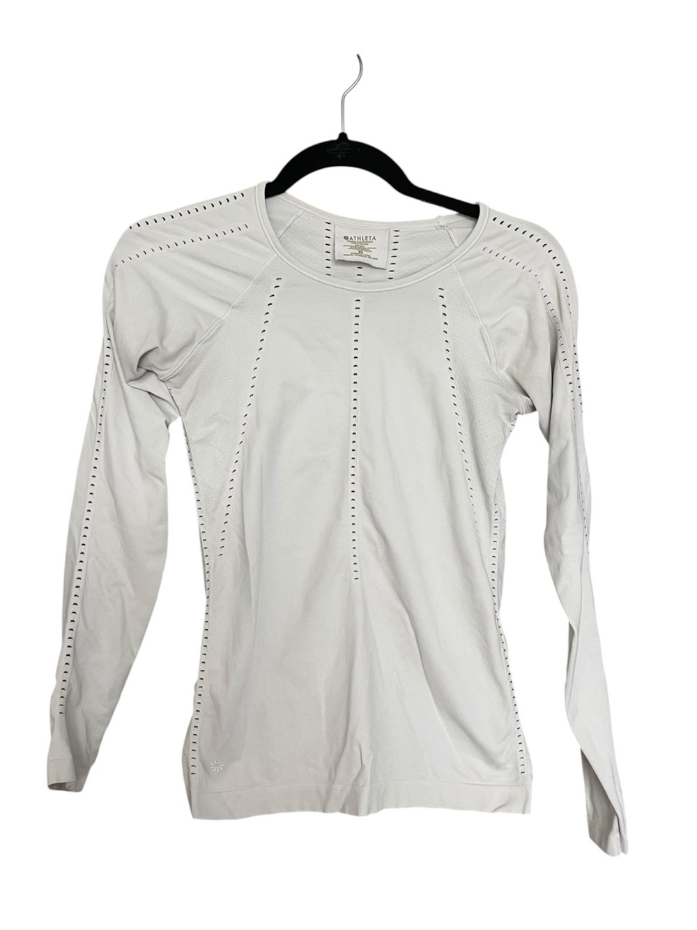 Athleta Long Sleeve Perforated Crew